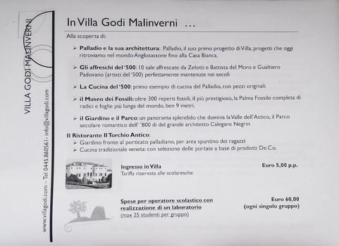 Presentazione della Nuova Iniziativa di School Educational di Villa Godi Malinverni - introduzione2