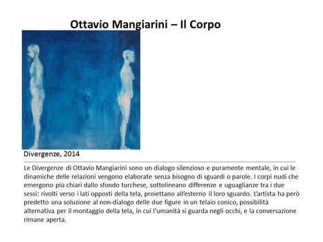 Il Salotto degli artisti - 2015 - ottavio mangiarini il corpo
