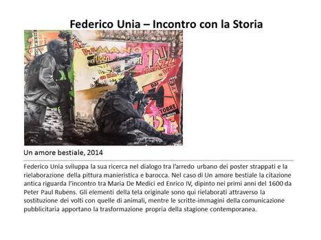 Il Salotto degli artisti - 2015 - federico unia incontro con la storia